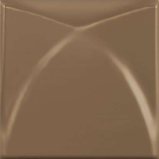 Керамическая плитка Dune Shapes 2 Bivio Bronzo 187418, цвет коричневый, поверхность сатинированная рельефная, квадрат, 250x250