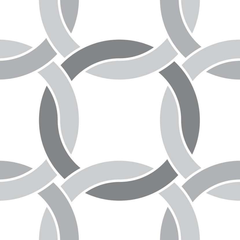 Керамогранит Ce.Si Epoque Twiggy, цвет чёрно-белый, поверхность матовая, квадрат, 200x200
