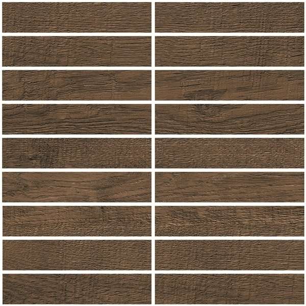 Мозаика Grasaro Italian Wood G-253/SR/m11, цвет коричневый, поверхность структурированная, квадрат, 307x307