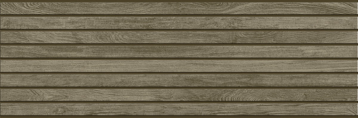 Керамическая плитка Eurotile Lexington 751 LXN2GY, цвет коричневый, поверхность матовая рельефная, прямоугольник, 330x1000