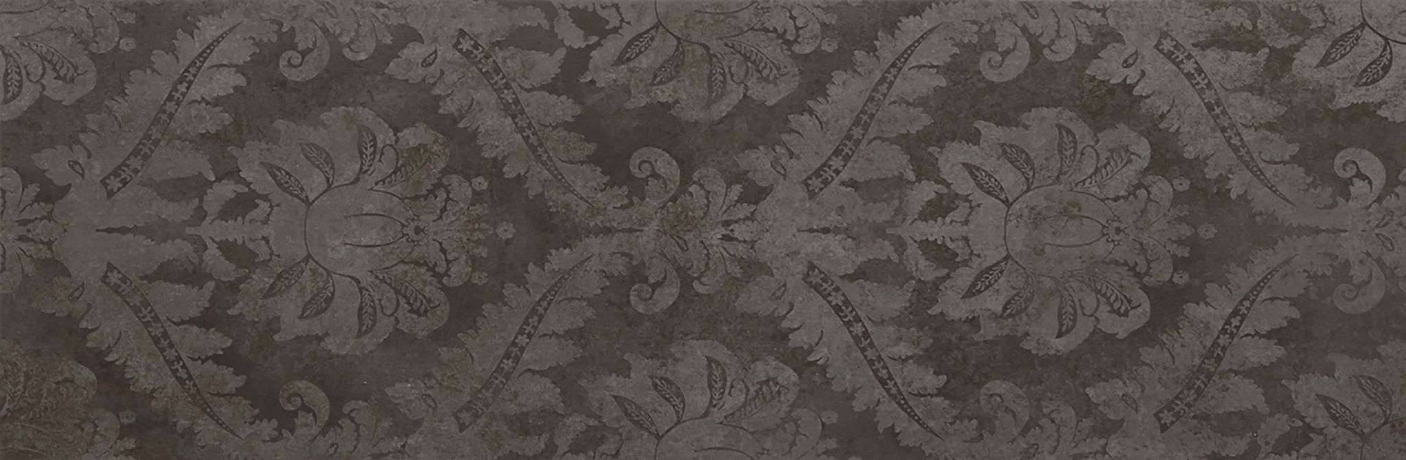 Керамическая плитка Atlantic Tiles Oxford Damasco Antracita, цвет чёрный, поверхность глянцевая, прямоугольник, 295x900
