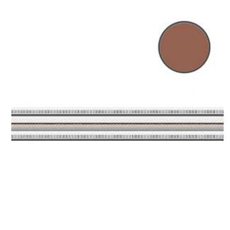 Бордюры Heralgi Garden Listelo Classic Marron, цвет коричневый, поверхность глянцевая, прямоугольник, 40x300