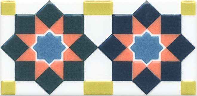 Декоративные элементы Kerama Marazzi Алькасар HGD\A327\16000, цвет разноцветный, поверхность глянцевая, прямоугольник, 74x150