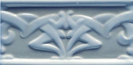 Бордюры Grazia Essenze Liberty Genziana LIB600, цвет голубой, поверхность глянцевая, прямоугольник, 65x130