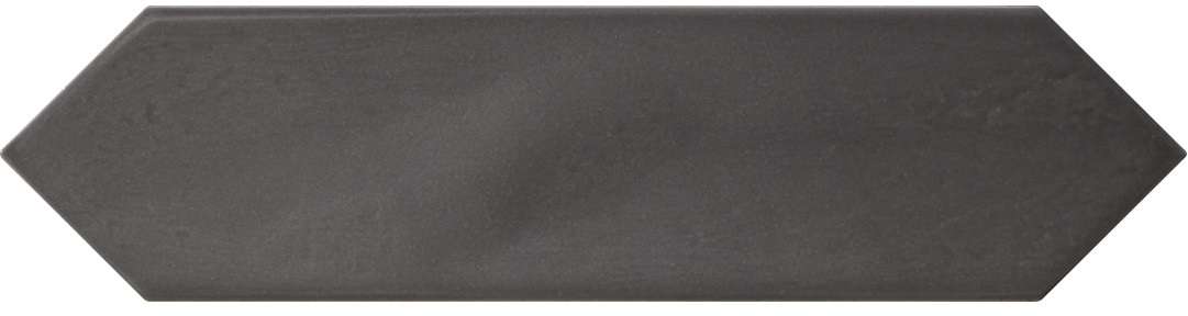 Керамическая плитка Settecento Crayons Charcoal 167020, цвет чёрный тёмный, поверхность глянцевая, шестиугольник, 75x300
