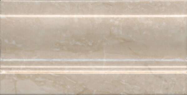 Бордюры Kerama Marazzi Стемма Плинтус Бежевый FMD025, цвет бежевый, поверхность глянцевая, прямоугольник, 100x200