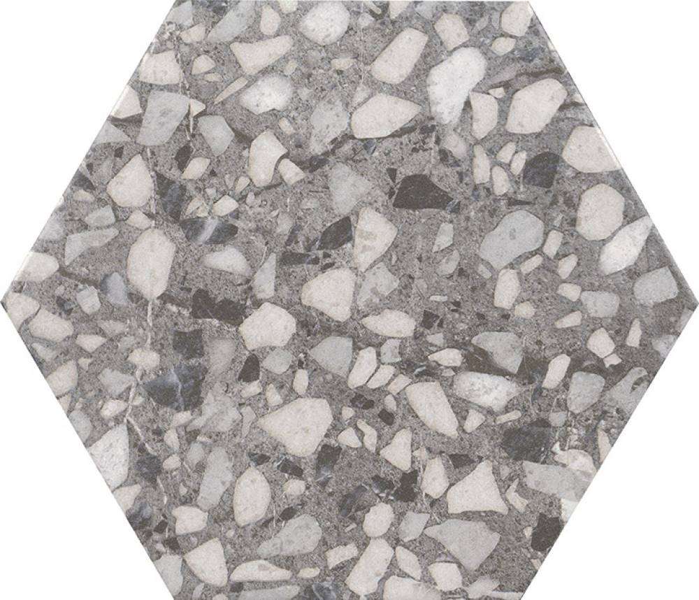 Керамогранит Durstone Six Terazzo Grey, цвет серый, поверхность матовая, прямоугольник, 230x270
