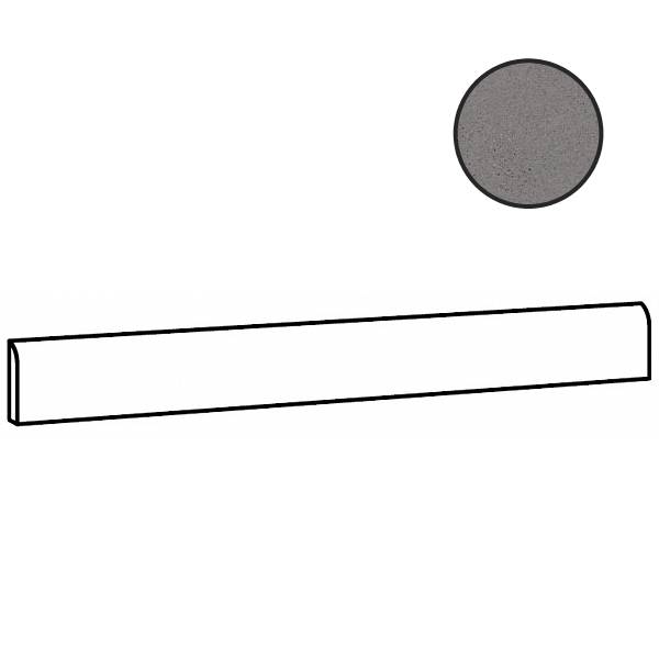 Бордюры Sant Agostino Sable Battiscopa Grey CSABSAGY90, цвет серый, поверхность матовая, прямоугольник, 73x900