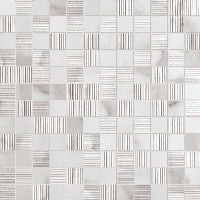 Мозаика Fap Roma Statuario Mosaico fLTF, цвет серый, поверхность матовая, квадрат, 305x305