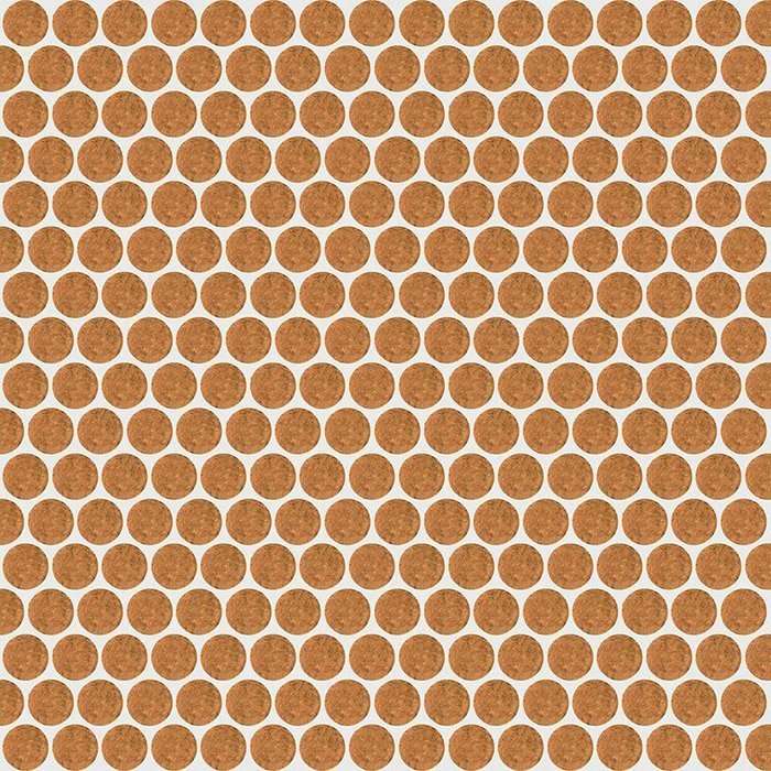 Мозаика Rex Extra Light Circle Mou 735844, цвет оранжевый, поверхность глянцевая, квадрат, 300x300