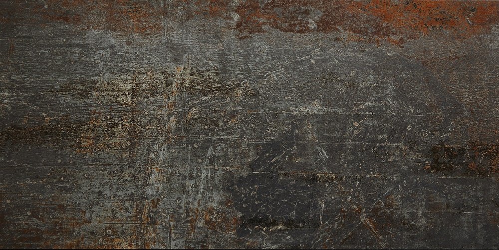 Керамогранит Apavisa Cast Iron Black, цвет серый, поверхность матовая, прямоугольник, 600x1200
