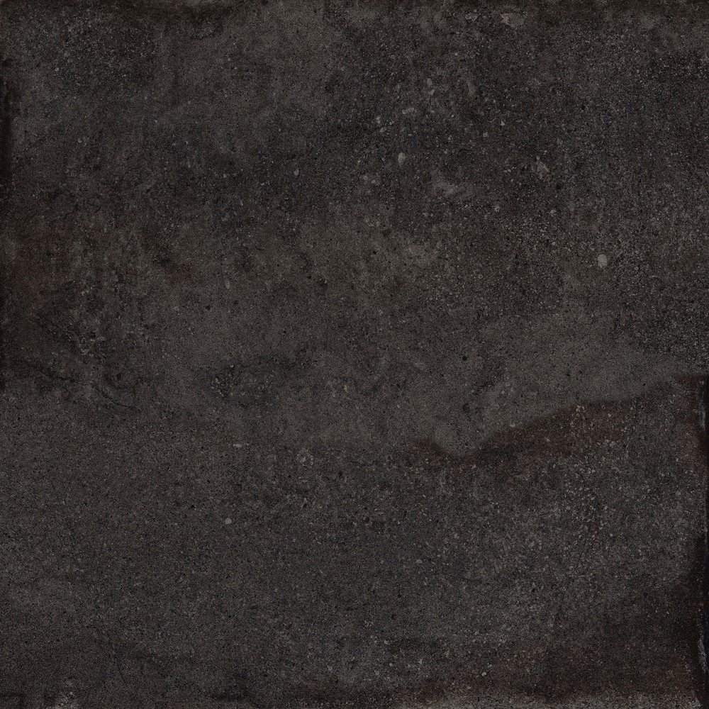 Керамогранит Cerdomus Castle Charcoal 64220, цвет чёрный, поверхность матовая, квадрат, 200x200