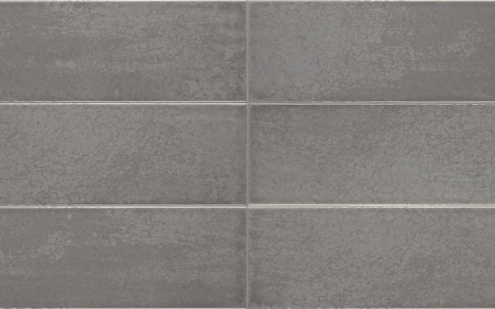 Керамическая плитка Iris Maiolica Grigio 754986, цвет серый, поверхность глянцевая, прямоугольник, 100x300