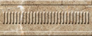 Бордюры Нефрит керамика Грато 13-01-1-22-42-23-420-1, цвет бежевый, поверхность глянцевая, прямоугольник, 250x100