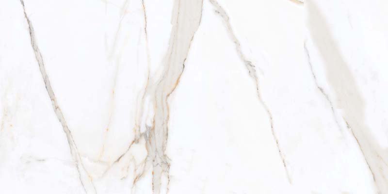 Керамогранит Italica Beiker Carara Polished, цвет белый бежевый, поверхность полированная, прямоугольник, 600x1200