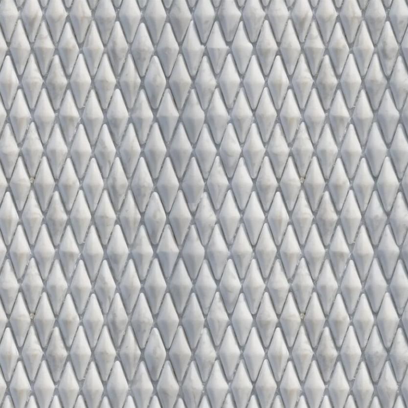Мозаика  Diamond White Light Grey Nat JS3D1020LX-KL, цвет серый, поверхность натуральная, прямоугольник, 298x305