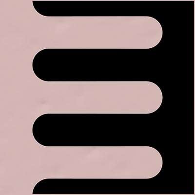 Декоративные элементы Vives Filippo Soul Garland Rosa Negro, цвет чёрный розовый, поверхность матовая, квадрат, 200x200