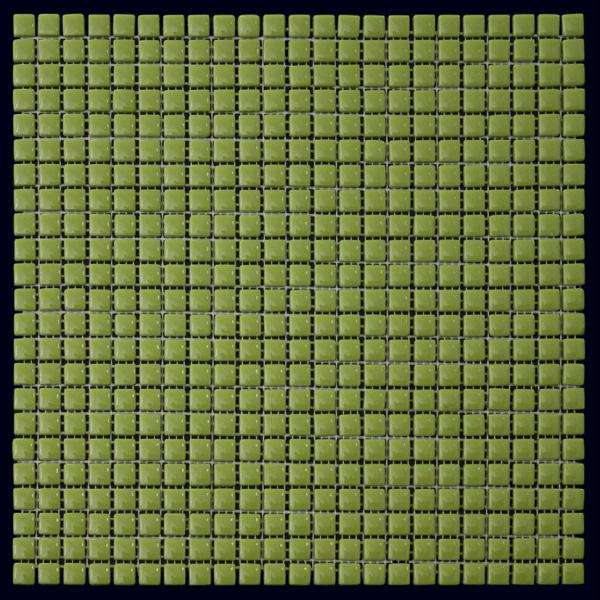 Мозаика Natural Mosaic Flex W-92 (Стекло), цвет зелёный, поверхность глянцевая, квадрат, 315x315