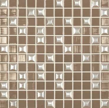 Мозаика Vidrepur Edna Mix №835 Светло-Коричневый, цвет коричневый, поверхность глянцевая, квадрат, 317x317