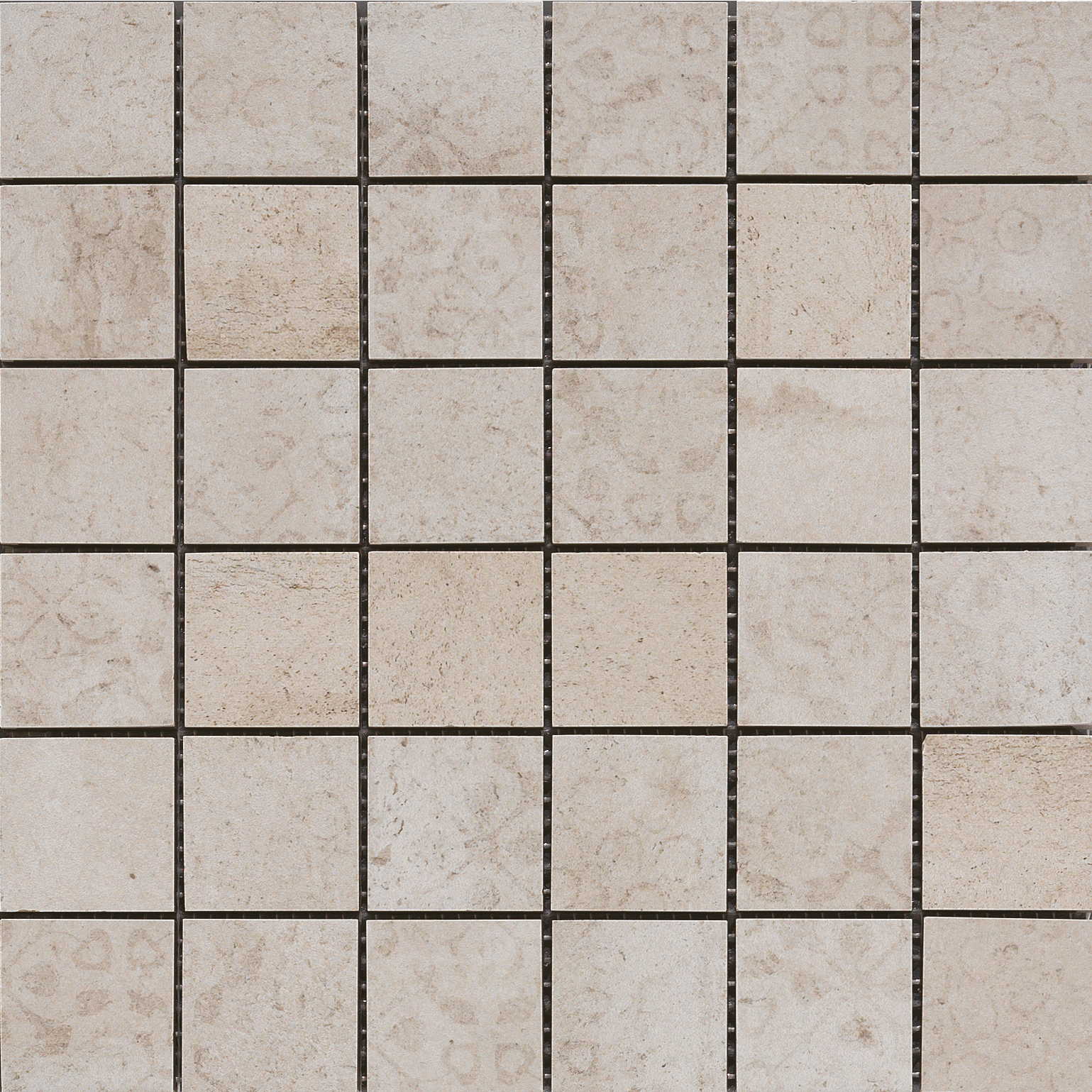 Мозаика Cir Riabita Il Cotto Mosaico Fabric Minimal 1046898, цвет серый, поверхность матовая, квадрат, 300x300