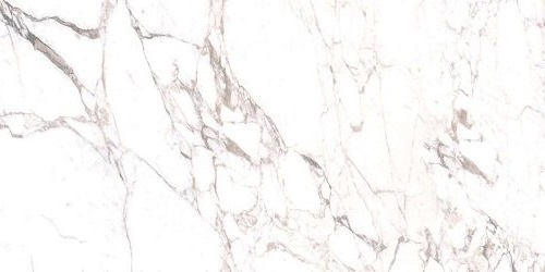 Широкоформатный керамогранит Casalgrande Padana Marmoker Calacatta Extra Lucido Asp, цвет белый серый, поверхность глянцевая лаппатированная, прямоугольник, 1180x2780