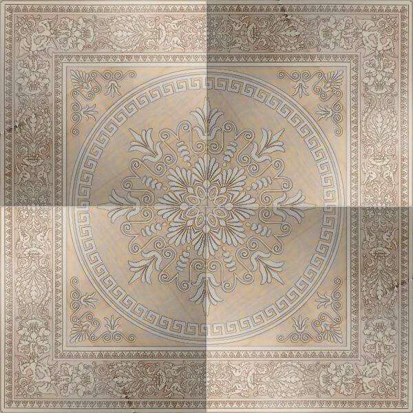 Декоративные элементы El Molino Opalo Rosone Beige, цвет бежевый, поверхность полированная, квадрат, 1180x1180