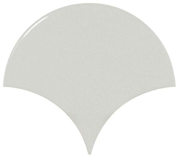 Керамическая плитка Equipe Scale Fan Mint 23292, цвет зелёный, поверхность глянцевая, чешуя, 106x120