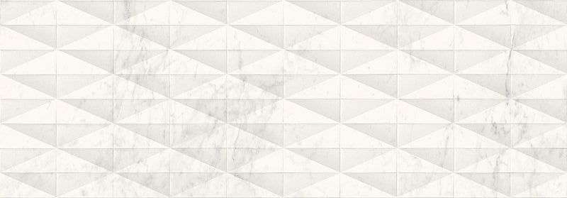 Керамическая плитка Marazzi Italy Allmarble Wall Altissimo Struttura Pave 3D Lux M71V, цвет белый, поверхность глянцевая 3d (объёмная), прямоугольник, 400x1200