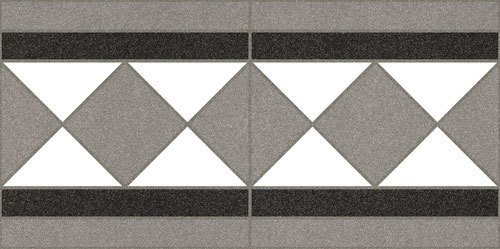 Бордюры Vives Barnet Cenefa Basildon Blanco, цвет серый, поверхность матовая, прямоугольник, 158x316