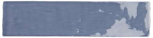 Керамическая плитка Bestile Bellini Azul, цвет синий, поверхность глянцевая, под кирпич, 75x300