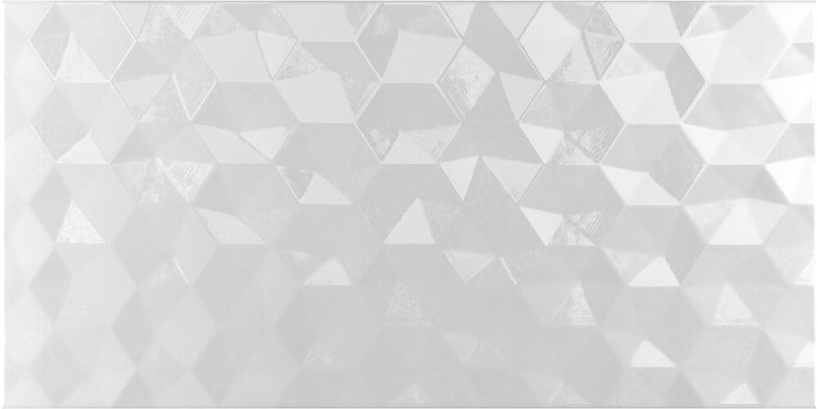 Керамическая плитка Axima Ницца Светлая Рельеф, цвет белый, поверхность глянцевая рельефная, прямоугольник, 250x500