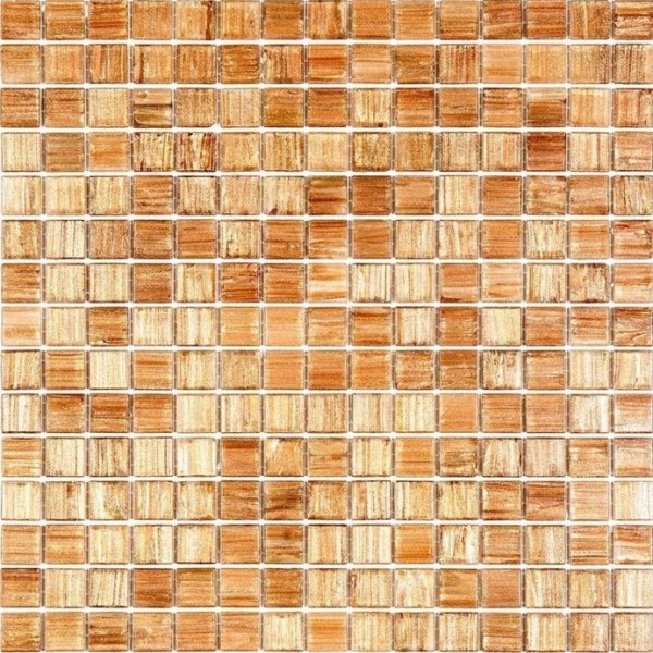 Мозаика Alma Mosaic Stella STE110, цвет коричневый бежевый, поверхность глянцевая, квадрат, 327x327