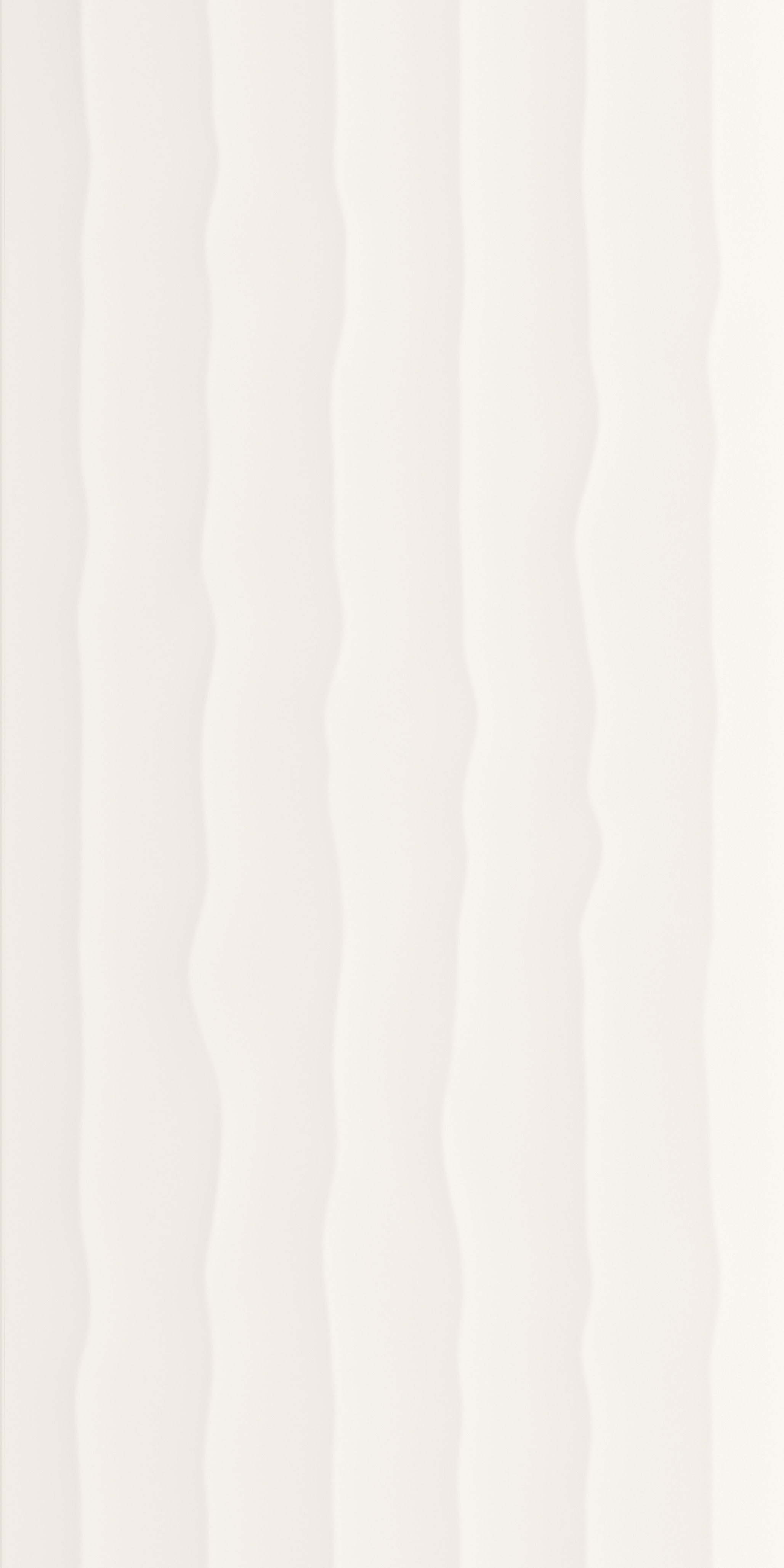 Керамическая плитка Italon 3D Experience Wave 600010002156, цвет белый, поверхность матовая 3d (объёмная), прямоугольник, 400x800