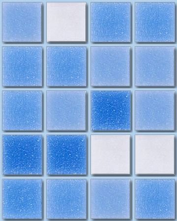 Мозаика Irida Breeze Cloud, цвет голубой, поверхность глянцевая, квадрат, 327x327