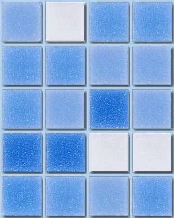 Мозаика Irida Breeze Cloud, цвет голубой, поверхность глянцевая, квадрат, 327x327