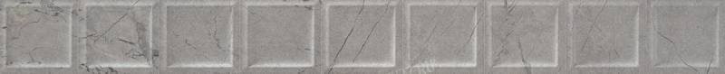 Бордюры Colorker Corinthian Listelo Crossed Grey, цвет серый, поверхность глянцевая, прямоугольник, 102x1000