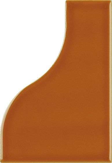 Керамическая плитка Equipe Curve Sunset 28848, цвет оранжевый, поверхность глянцевая, прямоугольник, 83x120
