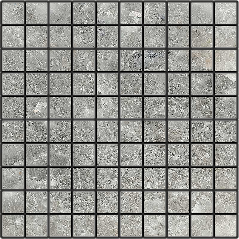 Мозаика Cerim Rock Salt Mosaico Maui Green Nat 766733, цвет серый, поверхность натуральная, квадрат, 300x300