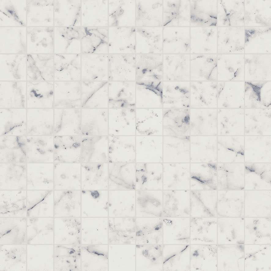 Мозаика Italon Charme Extra Carrara Mosaico 600110000864, цвет белый, поверхность глянцевая, квадрат, 305x305