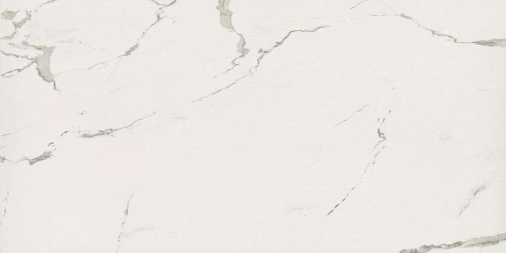 Широкоформатный керамогранит Kutahya Albatros Parlak Nano, цвет белый, поверхность полированная, прямоугольник, 1200x2400