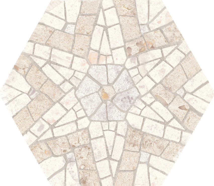 Декоративные элементы Kerama Marazzi Карму матовый OS\A248\63009, цвет бежевый, поверхность матовая, шестиугольник, 52x60