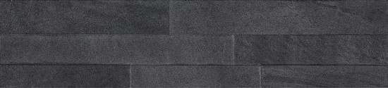 Декоративные элементы Supergres Stockholm Svart Spaccatella, цвет чёрный, поверхность матовая, под кирпич, 105x450