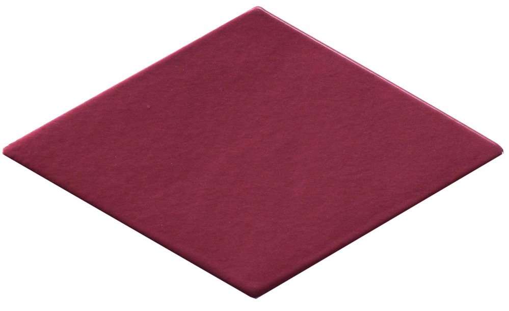 Керамическая плитка Natucer New Panal Rombo Carmin, цвет бордовый, поверхность глянцевая, прямоугольник, 85x150