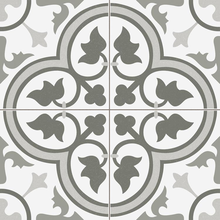 Керамогранит Prissmacer Dover Grey Pre., цвет белый серый, поверхность матовая, квадрат, 450x450