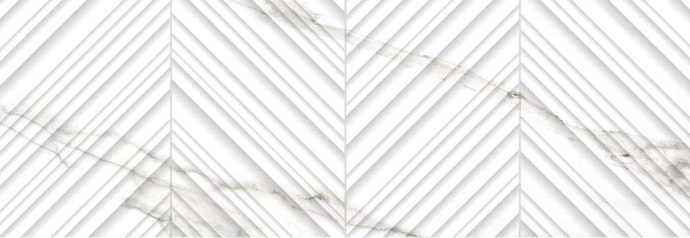 Керамическая плитка Ibero Insight Rect., цвет белый, поверхность глянцевая, прямоугольник, 400x1200