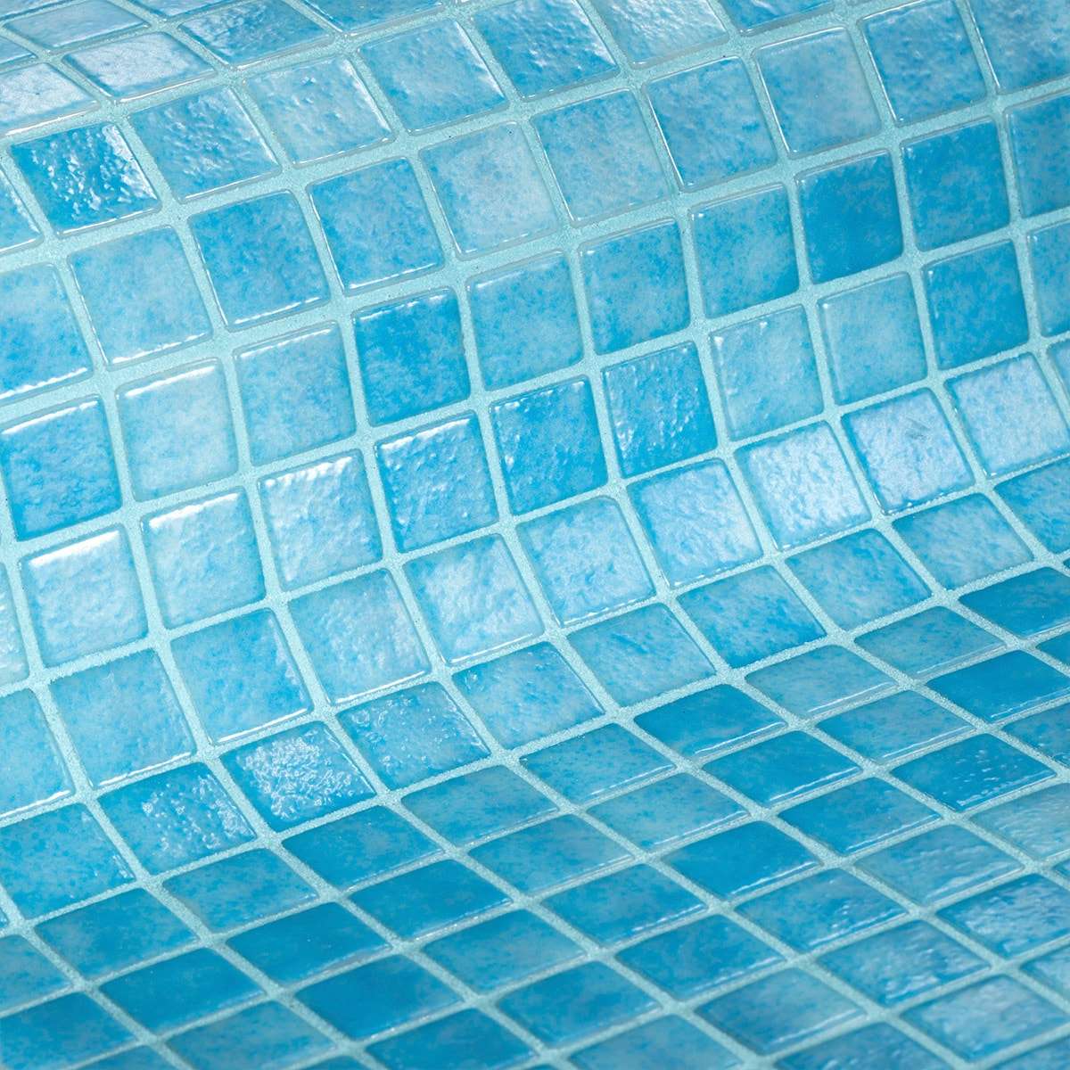 Мозаика Ezarri Antislip 2508 - А, цвет голубой, поверхность матовая, прямоугольник, 313x495
