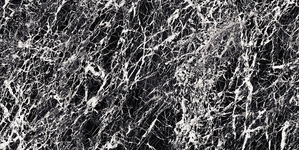 Керамогранит Piemme Majestic Glam Black Lev/Ret 02575, цвет чёрно-белый, поверхность полированная, прямоугольник, 600x1200