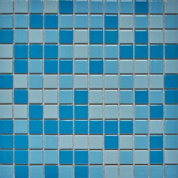 Мозаика Pixel Mosaic Мозаика из керамогранита PIX642, цвет голубой, поверхность глянцевая, квадрат, 315x315