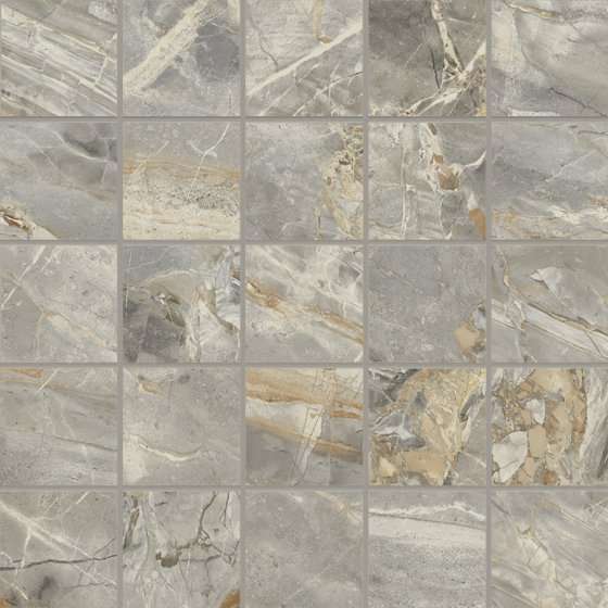 Мозаика Coliseumgres Verona Grigio Mosaico 610110000543, цвет серый, поверхность матовая, квадрат, 280x280