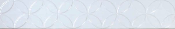 Декоративные элементы Heralgi Hampton Dec White, цвет белый, поверхность глянцевая, прямоугольник, 100x600